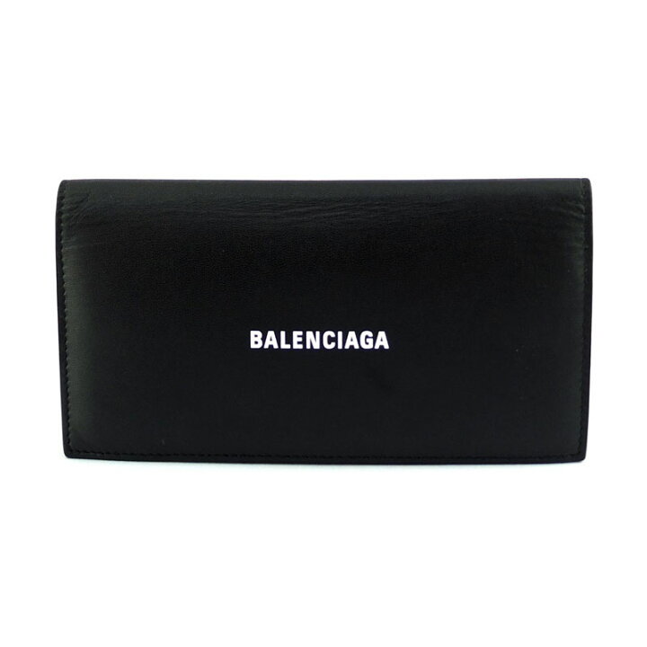 楽天市場】バレンシアガ BALENCIAGA 二つ折り長財布 594692 ブラック 