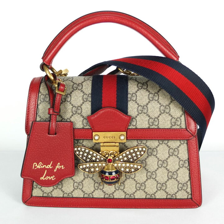 楽天市場】グッチ GUCCI クイーンマーガレット 476541 2WAYバッグ GG 