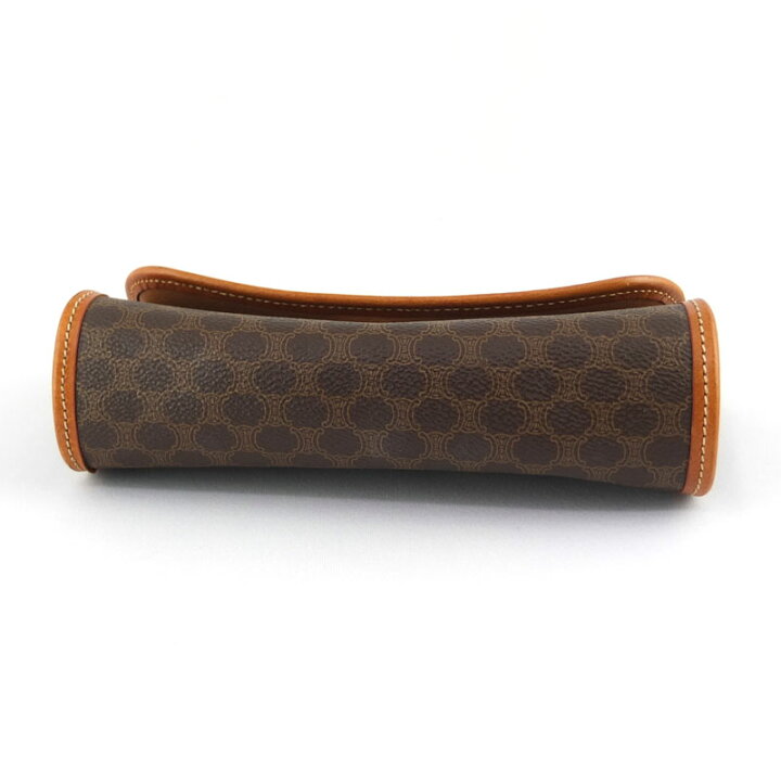 楽天市場】セリーヌ CELINE マカダム柄 ポーチ PVC レザー ブラウン  