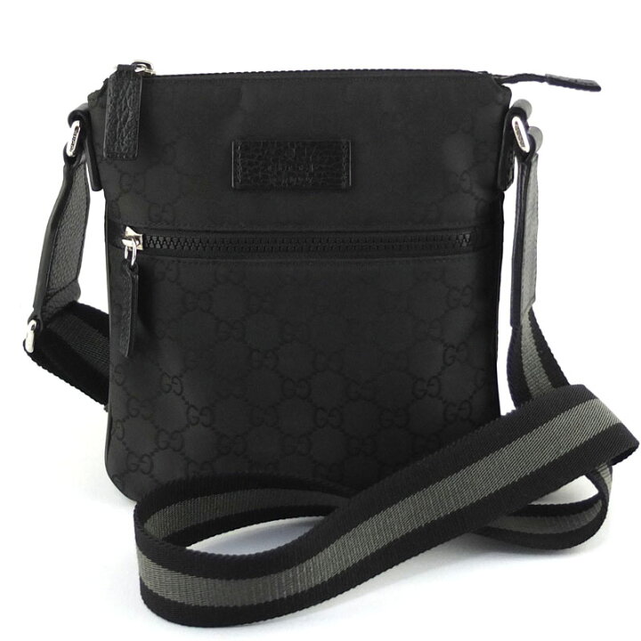 楽天市場】グッチ GUCCI ショルダーバッグ 449183 GGナイロン ブラック 