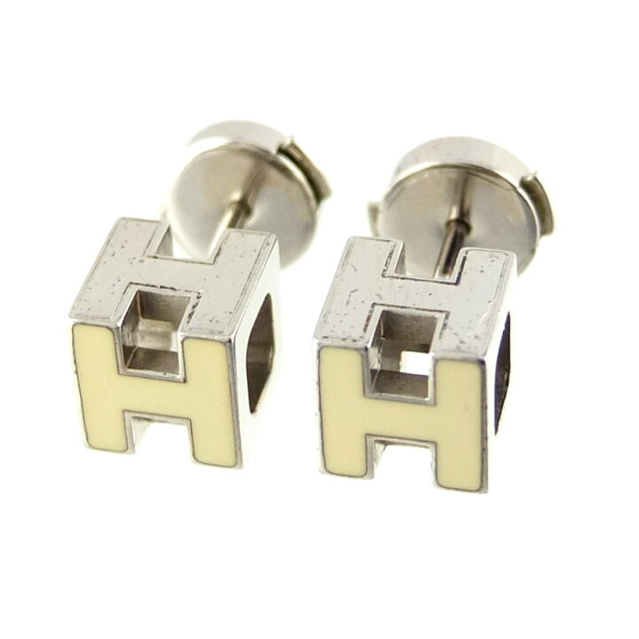 楽天市場】エルメス HERMES カージュ ド アッシュ Hキューブ ピアス  