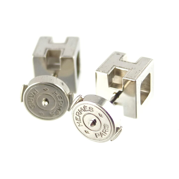 楽天市場】エルメス HERMES カージュ ド アッシュ Hキューブ ピアス  