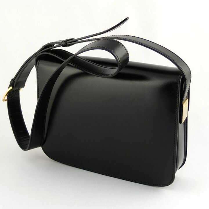 楽天市場】セリーヌ CELINE サークルロゴ ショルダーバッグ ブラック 