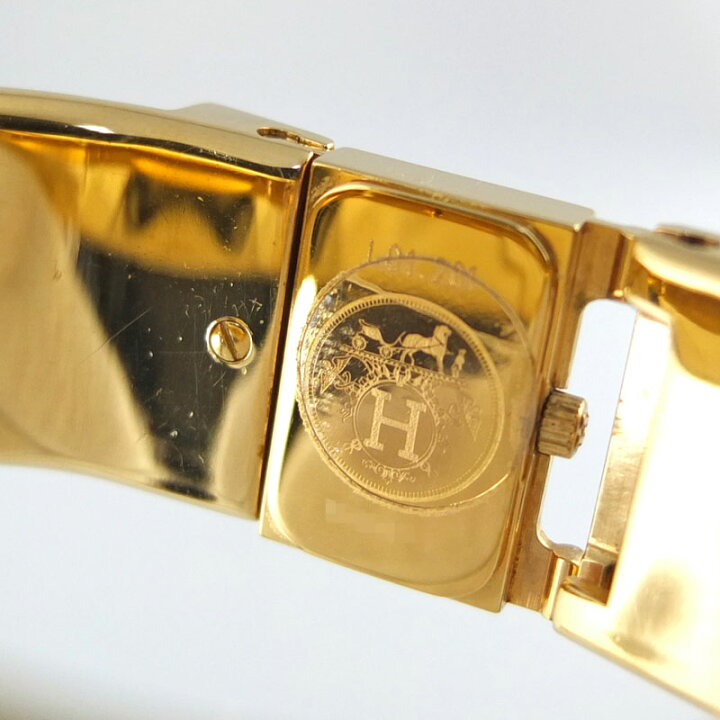 楽天市場】エルメス HERMES ロケ L01.201 バングルウォッチ クォーツ 