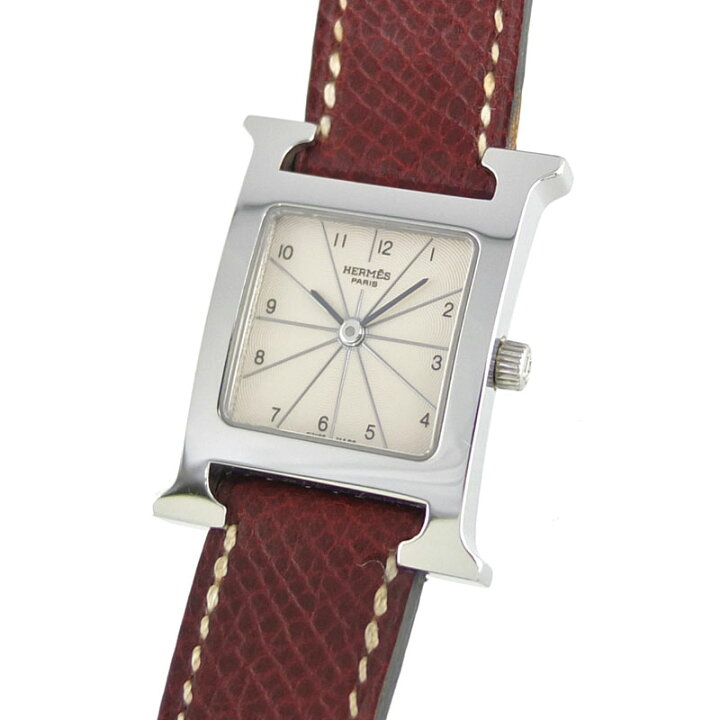 楽天市場】エルメス HERMES Hウォッチ HH1.210 クォーツ アイボリー  