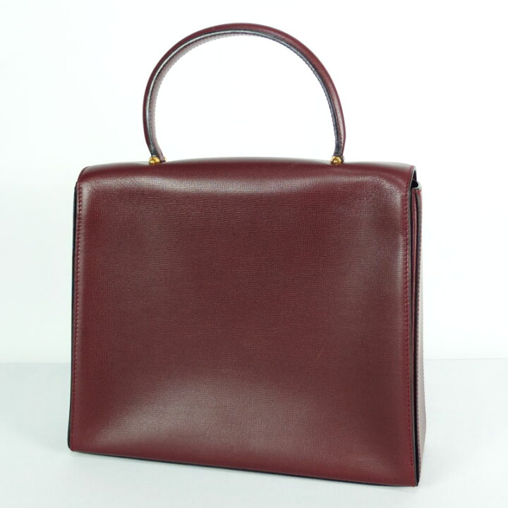 楽天市場】カルティエ CARTIER マストライン ハンドバッグ ボルドー  