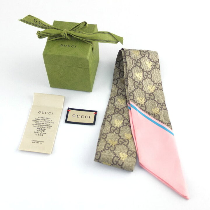 楽天市場】グッチ GUCCI GGビー ハチ シルク ネックボウ 499226  