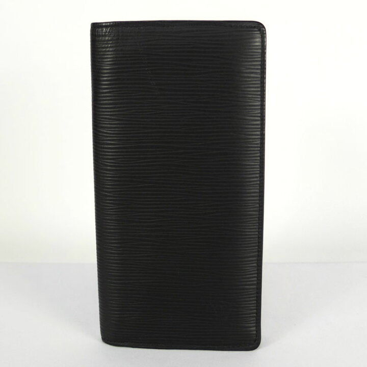 LOUIS VUITTON◇ポルトフォイユ ブラザ エピ ノワール/レザー/ブラック  