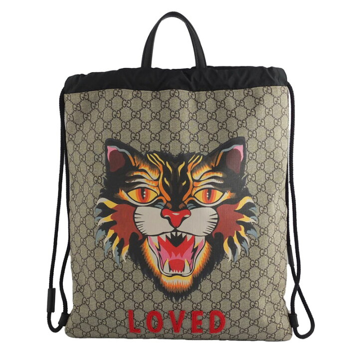 楽天市場】グッチ GUCCI アングリーキャット バックパック 473872 GG  