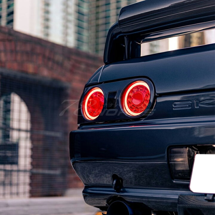楽天市場】R32 スカイライン 2D クーペ LED テールランプ V2 レッド 