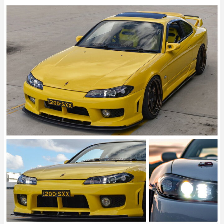 楽天市場】S15 シルビア LED ヘッドライト V2 ブラック ヴァリエッタ 