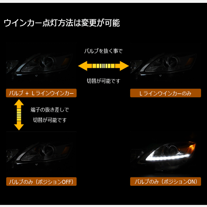 楽天市場】レクサス 19系 GS Lライン ヘッドライト クローム