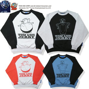 �y50%OFF�z���z SALE �ySequence 12-26�zTOM&JERRY FUNNY RAGLAN C/N SWEAT�H�~�V�� �g���ƃW�F���[�g���[�i�[ �����Y ���f�B�[�X ��l tom and jerry �g�b�v�X ���O���� ���N�� �g���W�F�� ���� ���K�i �A�j�� �L