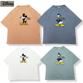 【20％OFF】【SALE】【DISNEY 04-28】DISNEYサガラ刺繍Tシャツ春夏 tシャツ レディース メンズ DISNEYTシャツ ミッキーマウス ドナルドダック モコモコ刺繍 サガラ刺繍 キャラクター刺繍t ミッキーマウスt ライセンス キャラ ブランド 7bridge