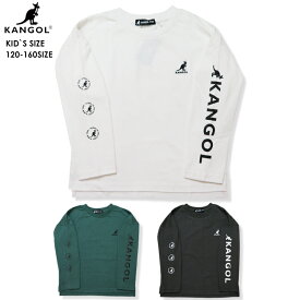 【10％OFF】【SALE】【KANGOL 09-29】KANGOL袖プリントBIGロンTシャツ新作 ロンT tシャツ キッズ 長袖 kangol 男の子 女の子 120 130 140 150 160 BIGT 袖プリントロンT 子供 ロゴプリント カンゴール ブランド 7bridge セブンブリッジ プレゼント 春ロンT