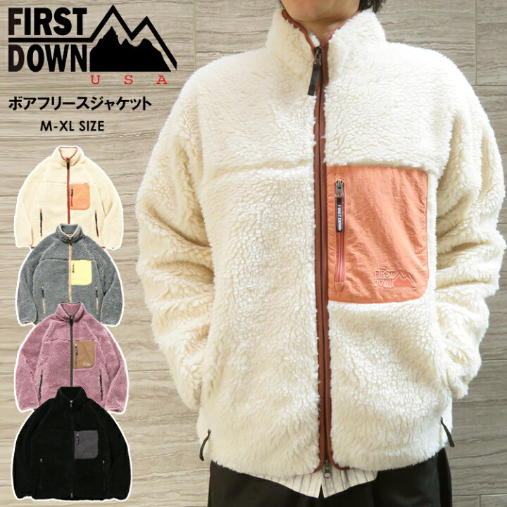 楽天市場】【20%OFF】SALE【FIRST DOWN 10-25】ボアフリースジャケット 