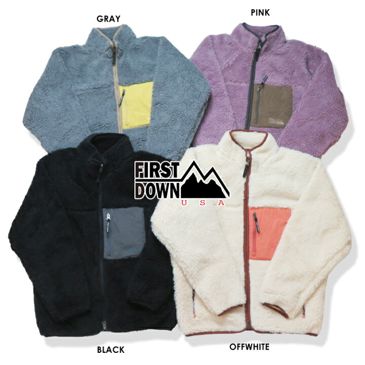 楽天市場】【20%OFF】SALE【FIRST DOWN 10-25】ボアフリースジャケット 