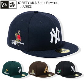 【父の日GIFT】【NEW ERA 04-10】59FIFTY-Flowers新作 ニューエラ キャップ 帽子 メンズキャップ レディースキャップ メンズキャップ メジャーリーグ 59FIFTY MLB State Flowers キャップ ニューエラ新作 newera cap 帽子 LA 野球帽 ニューエラ正規品 7bridge