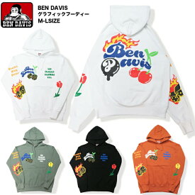 【30％OFF】【SALE】【BEN DAVIS 02-22】サイコログラフィテ―フーディー春新作 ベンデイビス パーカー トレーナー スウェット メンズ レディース メンズパーカー レディースパーカー ben davis パーカー ビッグパーカー フード 裏毛 春 7bridge 春トレーナー