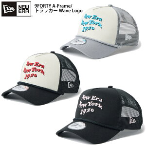 �yNEW ERA 07-30�z9FORTY A-Frame �g���b�J�[ WAVE LOGO�V�� �j���[�G�� �����Y�L���b�v ���f�B�[�X�L���b�v �����Y�L���b�v ���b�V��CAP ���S �h�J ADJUSTABLE newera cap �A�E�g�h�A �싅�X �j���[�G�����K�i