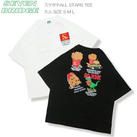 【30％OFF】【SALE】【7BRIDGE 04-14】スケポテALL STARSTシャツtシャツ メンズ レディース 半袖 夏 トップス メンズtシャツ レディースtシャツ ビッグt お揃い セブンブリッジ 綿100% アメカジ プチプラ アウトドア スケポテ スケボー 7bridge