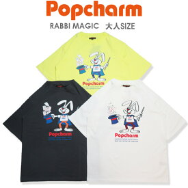 【父の日GIFT】【10％OFF】【SALE】【POPCHARM 05-22】RABBI MAGICTシャツtシャツ メンズ レディース トップス メンズTシャツ ビッグT レディースTシャツ レディースビックT うさぎ柄 トランプ柄 お揃い 半袖 春 夏 7bridge 綿100％ セブンブリッジ アメカジ