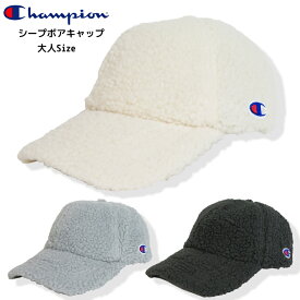 【父の日GIFT】【20％OFF】【SALE】【CHAMPION 12-06】CHAMPION シープボアCAPボアキャップ 帽子 キャップ ボア ブラック ホワイト グレー レディース メンズ 白 黒 男女兼用 刺繍 チャンピオン 帽子 秋冬 ゴルフ アウトドア 防寒 チャンピオン 日よけ 7bridge