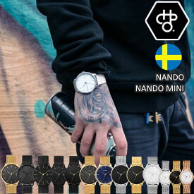 【あす楽】 CHPO/チーポ(シーエイチピーオー) NANDO ナンド ナンドミニ 腕時計 クオーツ 電池式 スウェーデン発デザイナーブランド 北欧デザイン おしゃれな腕時計 全17種類 非耐水性 【送料無料】【P変】