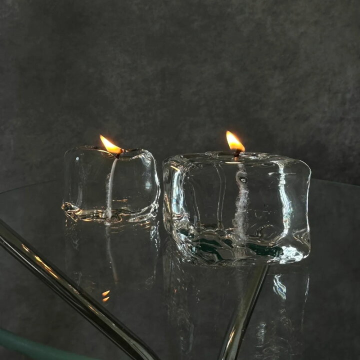 楽天市場】fluctuation/フラクチュエーション 透明のキャンドル 氷の  