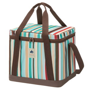 LOGOS/ロゴス デザインクーラー25(ブルーストライプ) ソフトクーラーボックス 10mm厚の断熱材を使用し優れた保冷力を実現したソフトクーラー 容量約25Lの収納サイズ クーラーボックス 保冷 冷