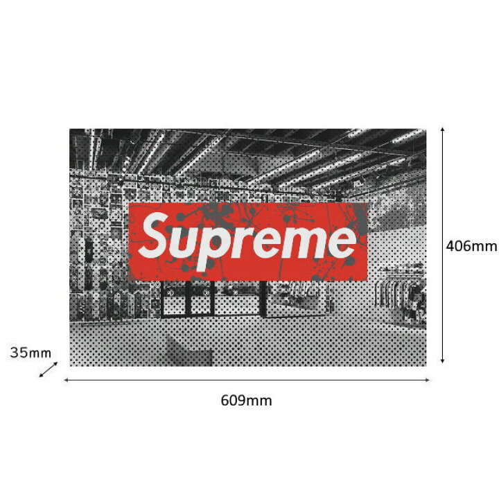 楽天市場 あす楽 アモアアート Amour Art Wake Me Up Supreme シュプリーム をモチーフにした海外アート作品 アートパネル キャンバス生地 609mm 406mm プッシュピンで簡単に飾れるおしゃれ 送料無料 P変 7dials楽天市場支店