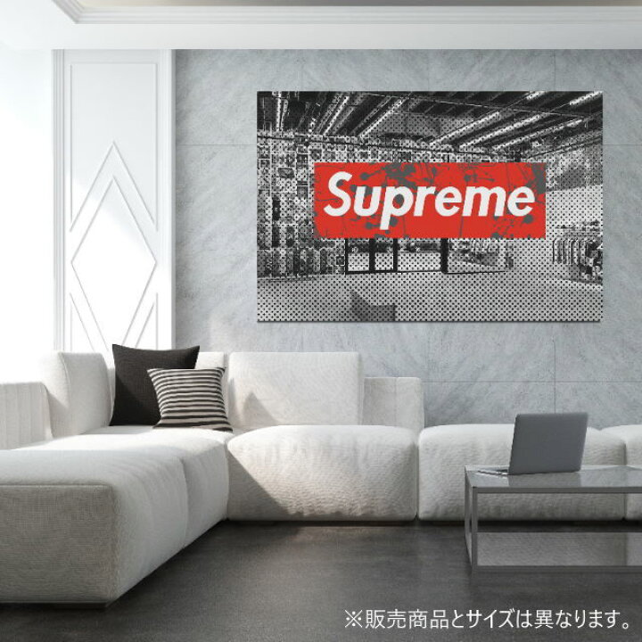 楽天市場 あす楽 アモアアート Amour Art Wake Me Up Supreme シュプリーム をモチーフにした海外アート作品 アートパネル キャンバス生地 609mm 406mm プッシュピンで簡単に飾れるおしゃれ 送料無料 ポイント最大26倍 7dials楽天市場支店