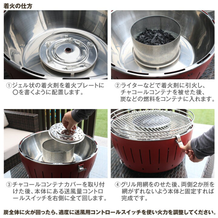 楽天市場】ロータスグリルXLサイズ G435P 無煙ロースター BBQグリル 