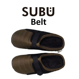 SUBU/スブ Belt ベルト冬用サンダル パーマネントコレクション 冬用のおしゃれで暖かいサンダル 起毛加工で暖かい 4層構造のクッションインソール 素足で気軽にお出かけできる 24〜25.5cm、26〜27.5cm 【送料無料】【P変】