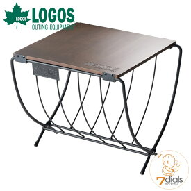 LOGOS/ロゴス ワイド薪ラックウッドテーブル ワイドでテーブルとしても使いやすい 持ち運びに便利な薪ラック 薪束ごと置けて地面からの湿気を防ぐ【2021】【送料無料】