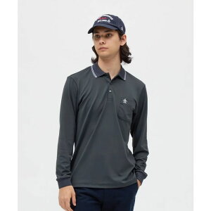 【2025-26秋冬】マンシングウェア メンズ 長袖 ポロシャツ 胸ポケット ストレッチ 防風 シンプル 吸汗 3Lサイズ有 MG5FLS29M ゴルフウェア 送料無料