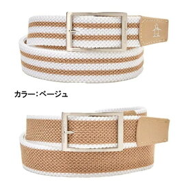 【2025春夏新作】マンシングウェア メンズ ベルト ストレッチ ボーダー リバーシブル MG5SBL02M Munsingwear ゴルフウェア ブランド 最長105cm対応