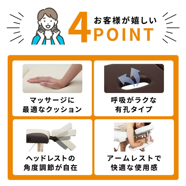 楽天市場】低反発 折りたたみ マッサージべッド 木製 有孔 長さ185×幅 