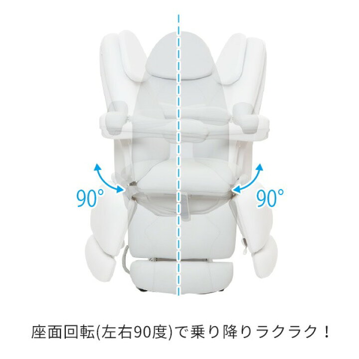 楽天市場】電動 フェイシャルベッド PIVOT 3モーター ホワイト 長さ185 