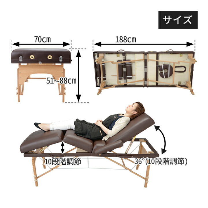 楽天市場】Premium 折りたたみ リクライニングベッド COMODO 木製 有孔 