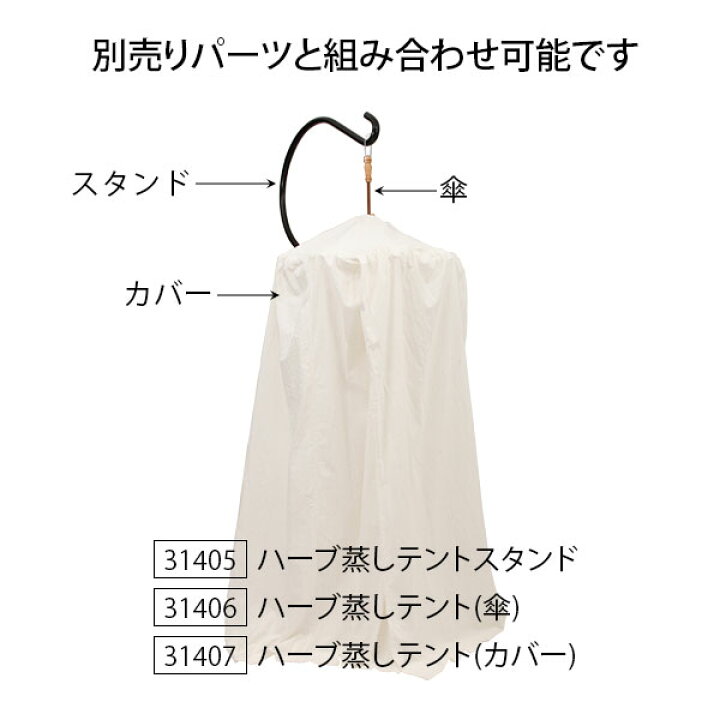 楽天市場】ハーブ蒸し テント 傘のみ 内部直径80cm ハーブテント 