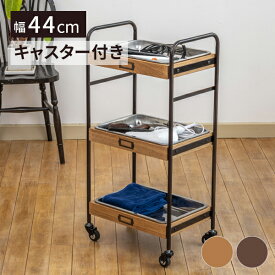 ウッドワゴン Classic ステンレストレイタイプ キッチンワゴン マルチワゴン おしゃれ 収納 リビング インテリア エステワゴン ネイルワゴン 美容室ワゴン サロン ワゴン ラック トレー