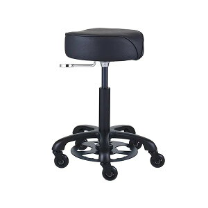 スツール キャスター 丸椅子 フットリング レバー付き ガス圧 昇降 高さ 52〜65cm 回転 キッチン ダイニング 高さ調整 レバー付き 頑丈 サロンスツール カットスツール 美容室 エステサロン ネ