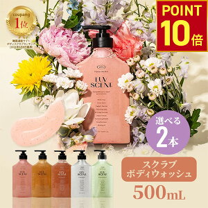 �y�|�C���g10�{�I4/10(��)10���܂Łz�y�����zLUVSCENT �{�f�B�X�N���u �{�f�B�E�H�b�V�� �I�ׂ� 2�{�Z�b�g 500mL �S6�� �ێ� �p���P�A �������� �A ��_�� �{�f�B�[�E�H�b�V�� �{�f�B�[�\�[�v �{�f