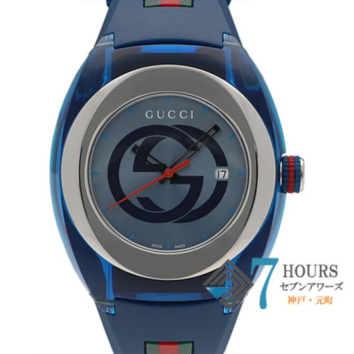 楽天市場】【111522】GUCCI グッチ 137.1 YA137104 SYNC シンク ブルー 
