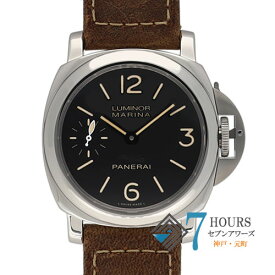 【111786】PANERAI パネライ PAM00588 ルミノール マリーナ ブティック ブラックダイヤル SS/レザー 手巻き ギャランティーカード 純正ボックス 腕時計 時計 WATCH メンズ 男性 男 紳士【中古】