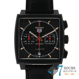 【115710】TAG HEUER タグホイヤー CBL2180.FC6497 モナコ スペシャルエディション ブラックダイヤル TI/レザー（クロコ） 自動巻き ギャランティーカード 純正ボックス 腕時計 時計 WATCH メンズ 男性 男 紳士【中古】