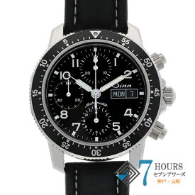 【116033】Sinn ジン 103.B.SA .AUTO インストゥルメント クロノグラフ ブラックダイヤル SS/レザー 自動巻き 当店オリジナルボックス 腕時計 時計 WATCH メンズ 男性 男 紳士【中古】