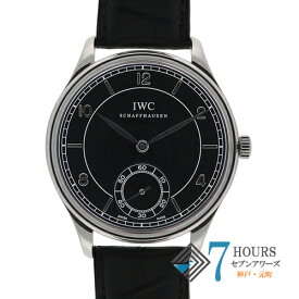 【116093】IWC インターナショナルウォッチカンパニー IW544501 ヴィンテージ ポルトギーゼ ブラックダイヤル SS/レザー（クロコ） 手巻き 純正ボックス 腕時計 時計 WATCH メンズ 男性 男 紳士【中古】