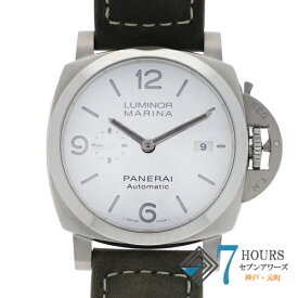 【116880】PANERAI パネライ PAM01314 ルミノールマリーナ ホワイトダイヤル SS/レザー 自動巻き 保証書 純正ボックス 腕時計 時計 WATCH メンズ 男性 男 紳士【中古】